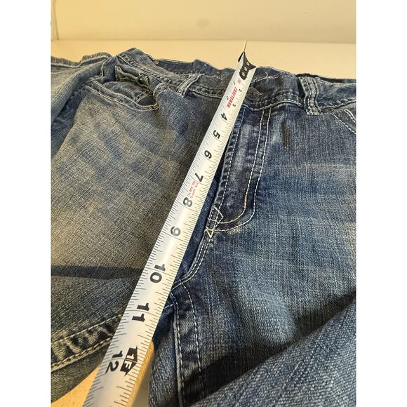 T.K. Axel Blue Jeans "Weston" Vintage Boot Light Distressed size 38X30 - Picture 5 of 9